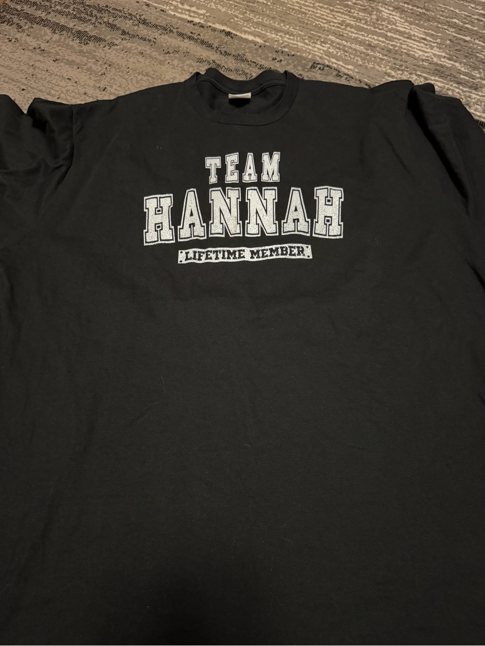 Port and Company Black 'Team Hannah' Graphic Tee